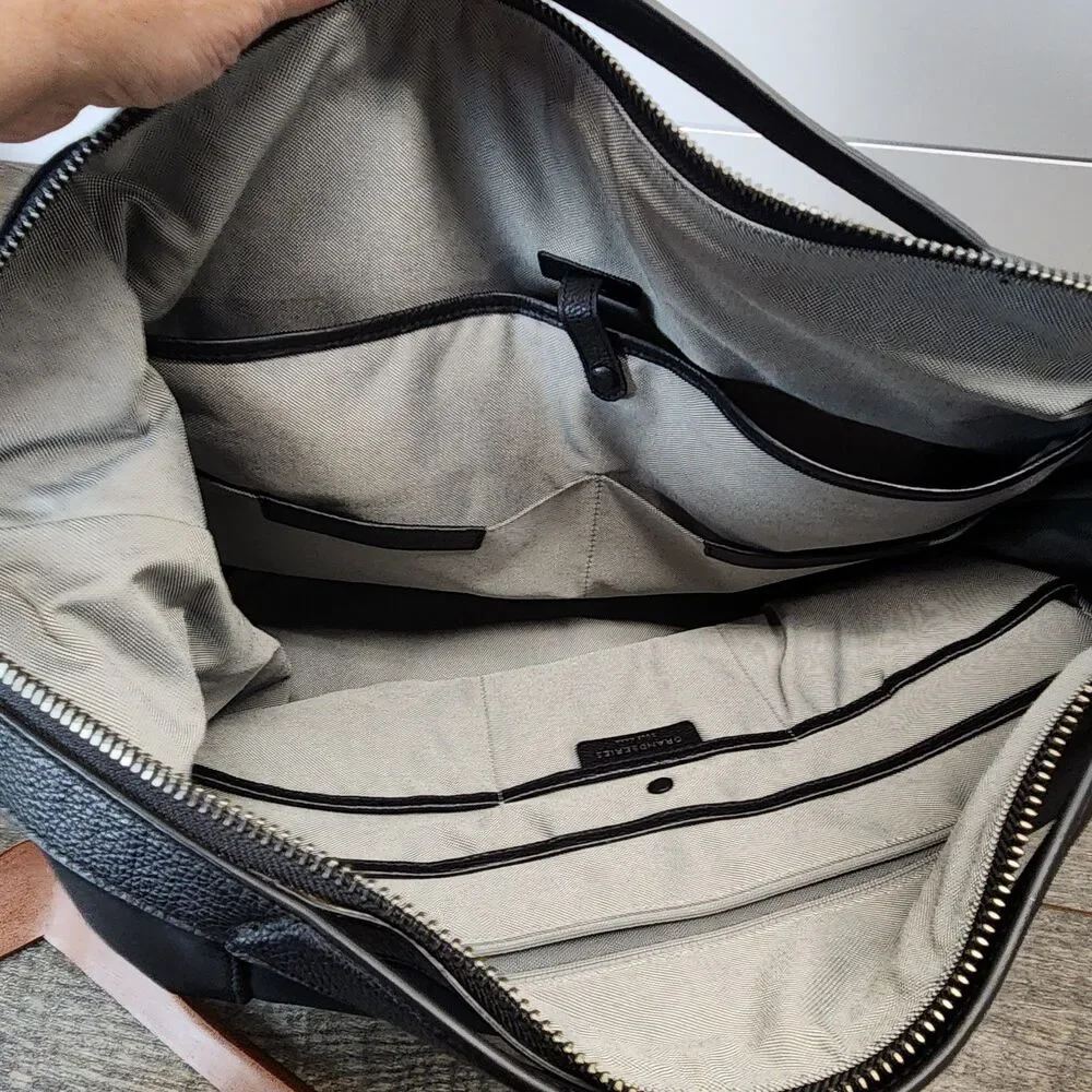 Cole Haan Grandseries Black Nylon W/Leather Trim Large Tote Bag Excellent Cond.